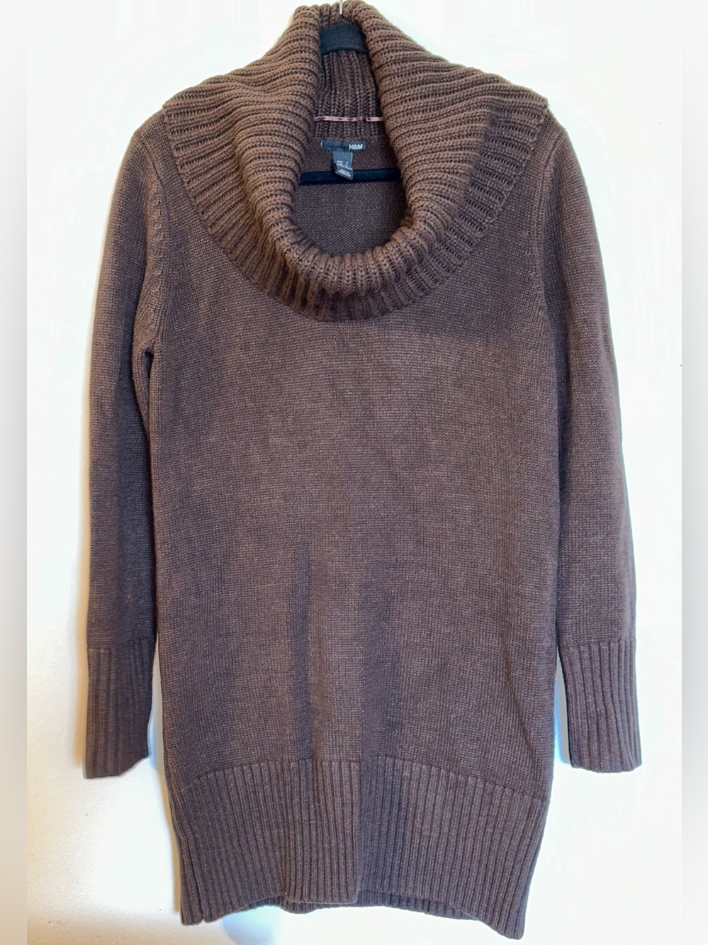 H&M Women's Brown Cowl Neck Sweater